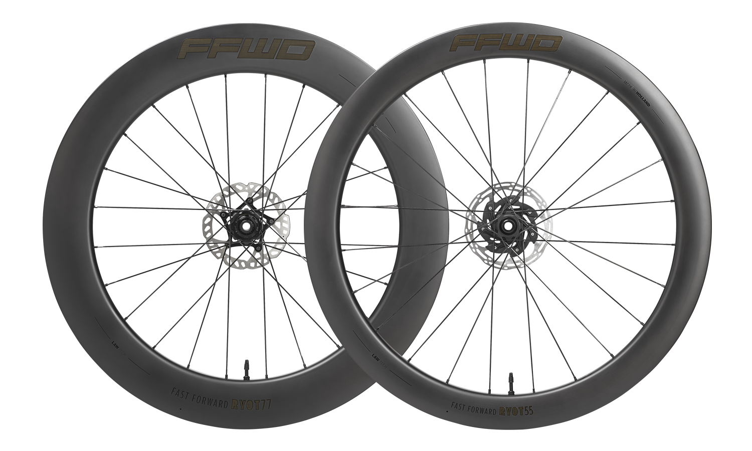FFWD Wheels RYOT77 77mm Carbon Tubular Track Wheel Set