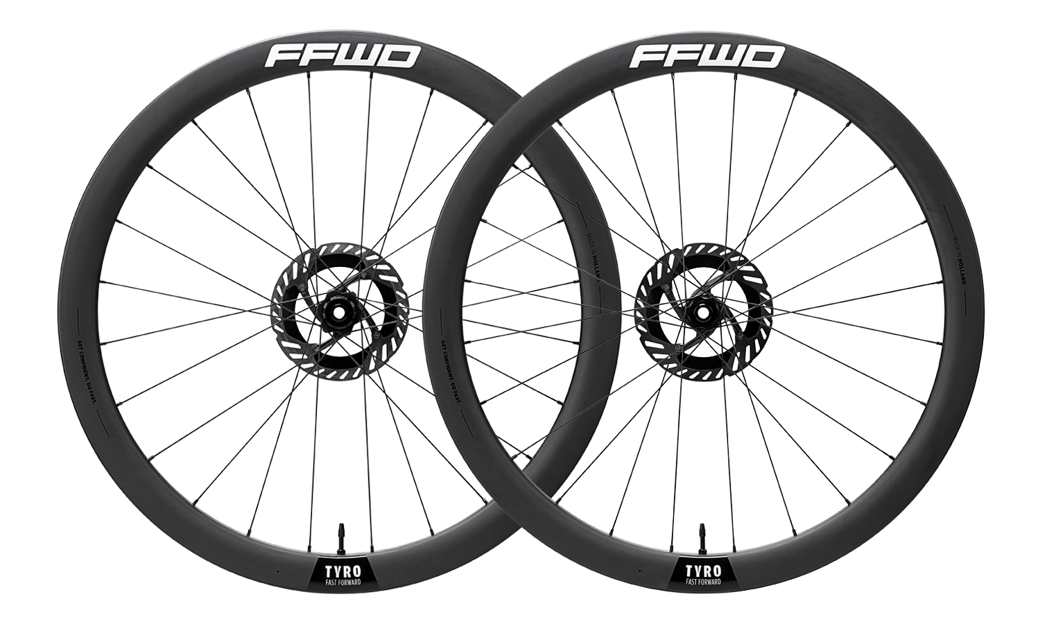 FFWD TYRO 45mm フロントのみ 直接引取のみ他詳細説明ご覧下さい TYRO Full Carbon Clincher - ruote FFWD